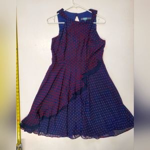 Anthropolgie Eva Franco flowy embroidered polka dot dress